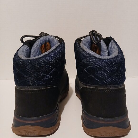 Men's Skechers Composite Safety Toe Memory Foam Shoe Size 9 Blue Navy Black USED - Picture 5 of 9